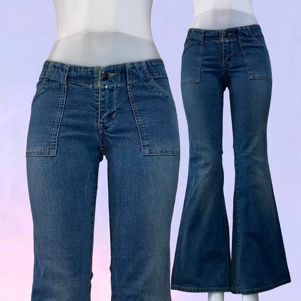 Vintage 90s y2k low rise unionbay super flared jeans